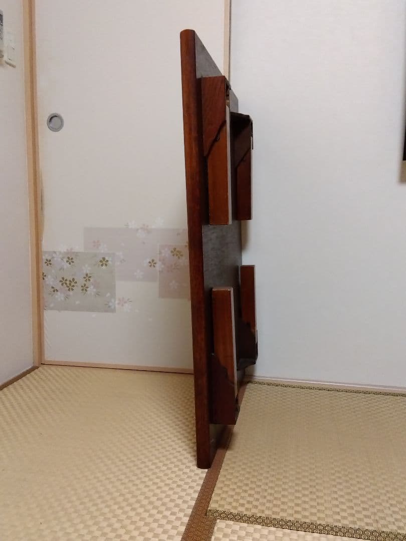 座卓　脚折畳み可能　木目
