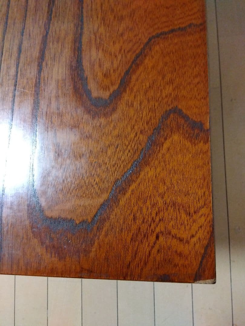 座卓　脚折畳み可能　木目