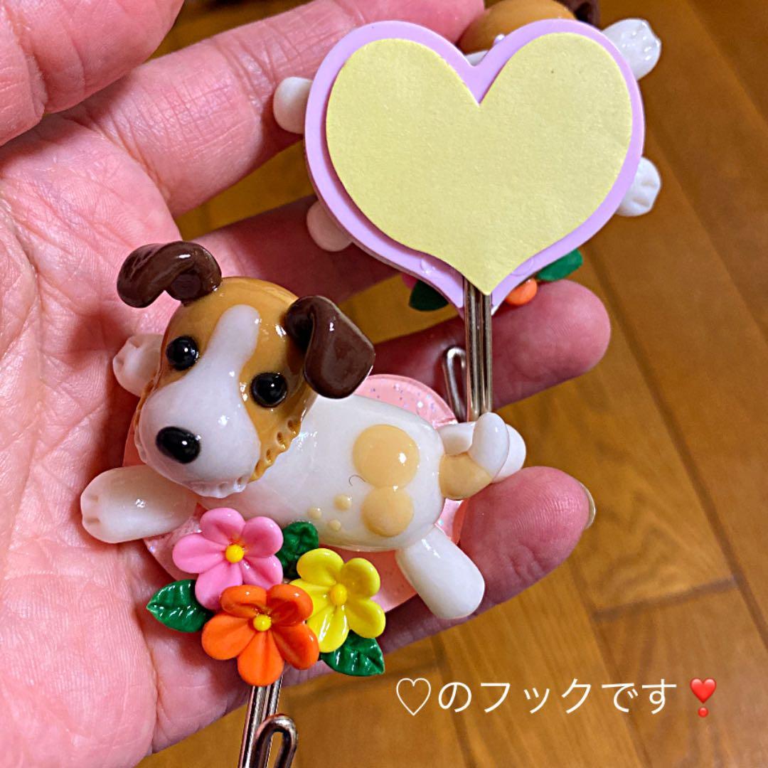 snoopy様❤ジャックラッセル 両面テープ フック♡
