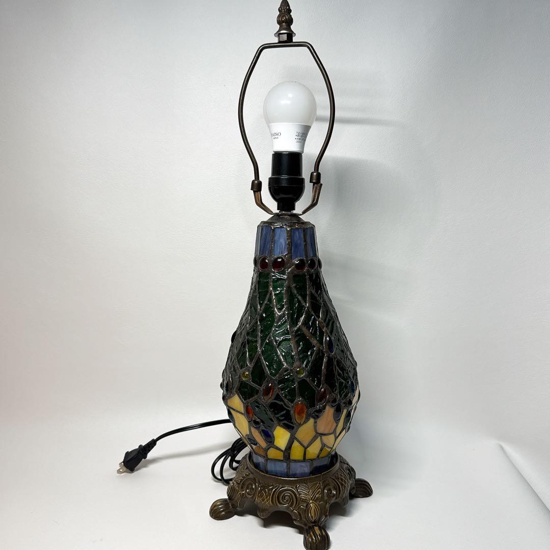 ステンドグラス ランプ ティファニースタイル 蜻蛉 昭和レトロ ヴィンテージ