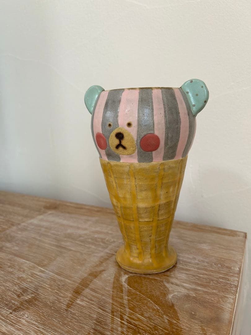 未使用　小林美風　アイスクリーム　カップ　ゴブレット　くま