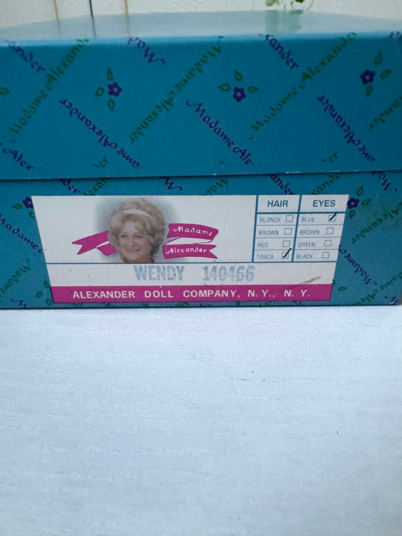 人形 Madame Alexander WENDY with Toy Bear