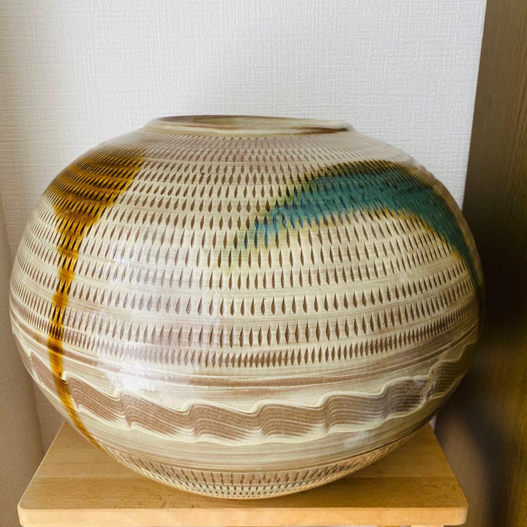 ⚫︎蔵出し　小石原焼　大花瓶　工芸品　　　　　　　　和ラ