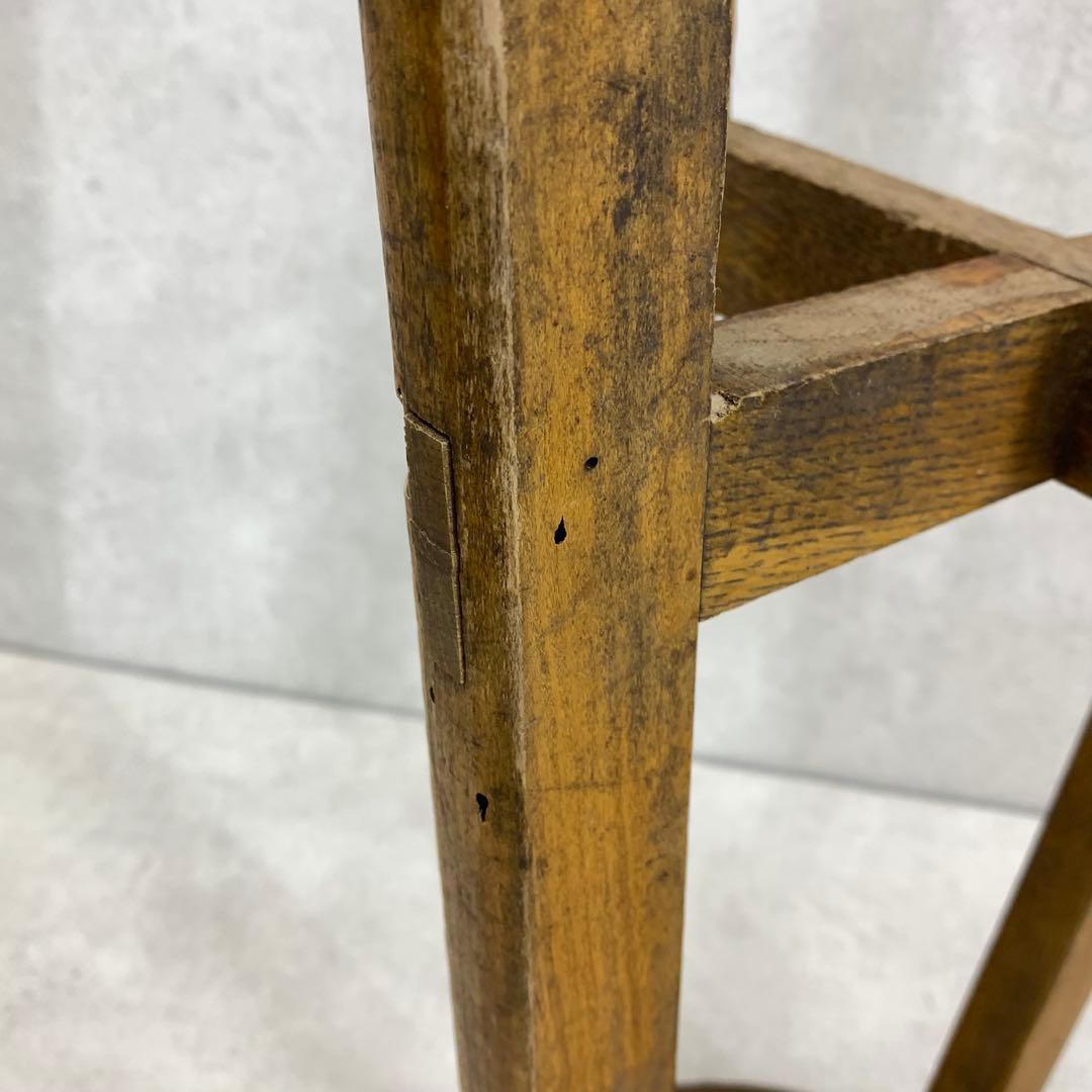 丸椅子 スツール 木製 古道具 古家具 丸イス 昭和レトロ インテリア