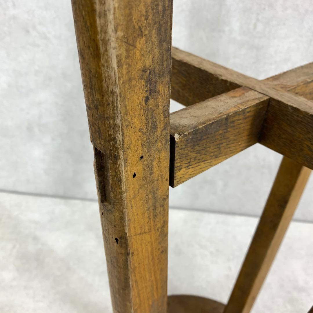 丸椅子 スツール 木製 古道具 古家具 丸イス 昭和レトロ インテリア