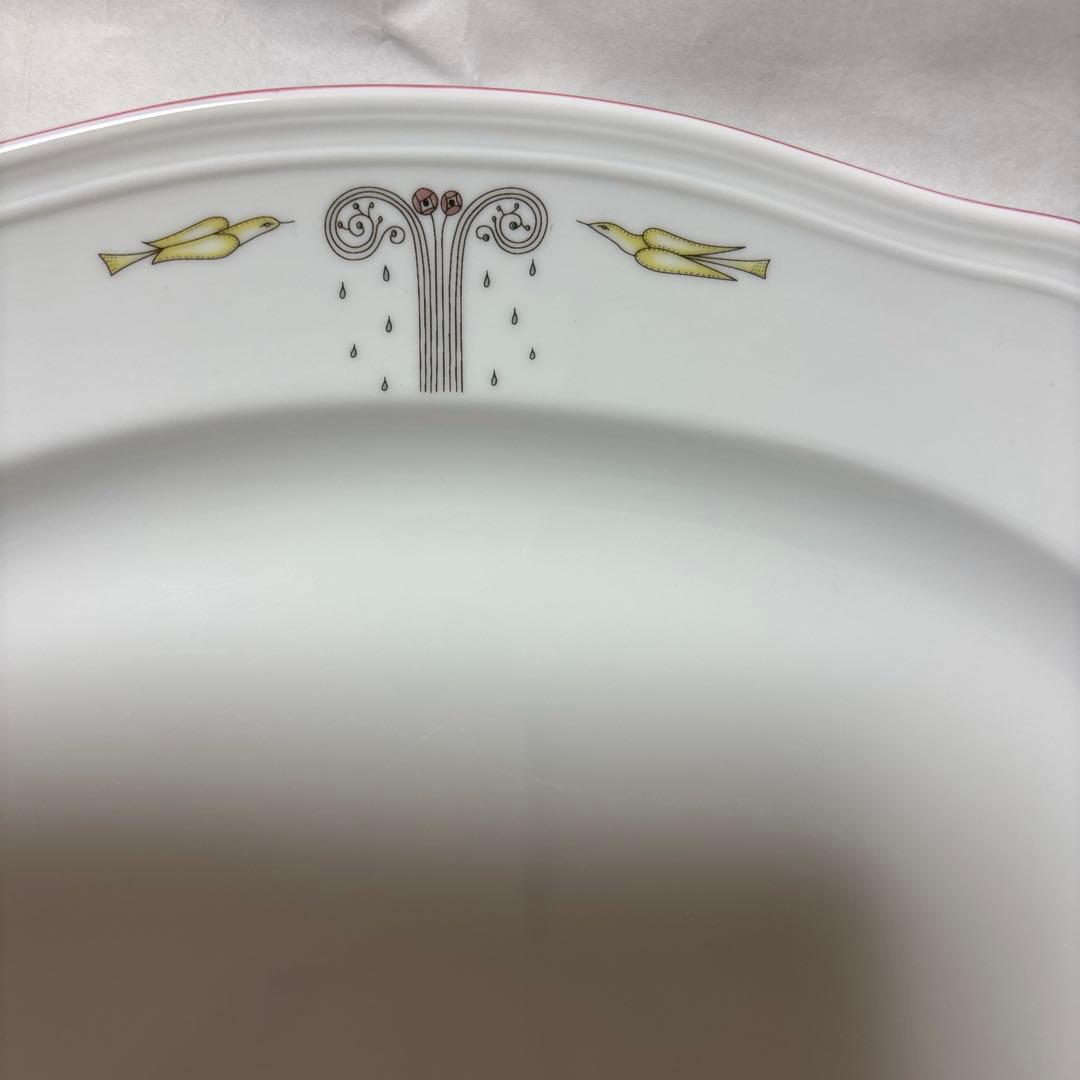 Richard Ginori 1735 大皿 鳥と花のデザイン