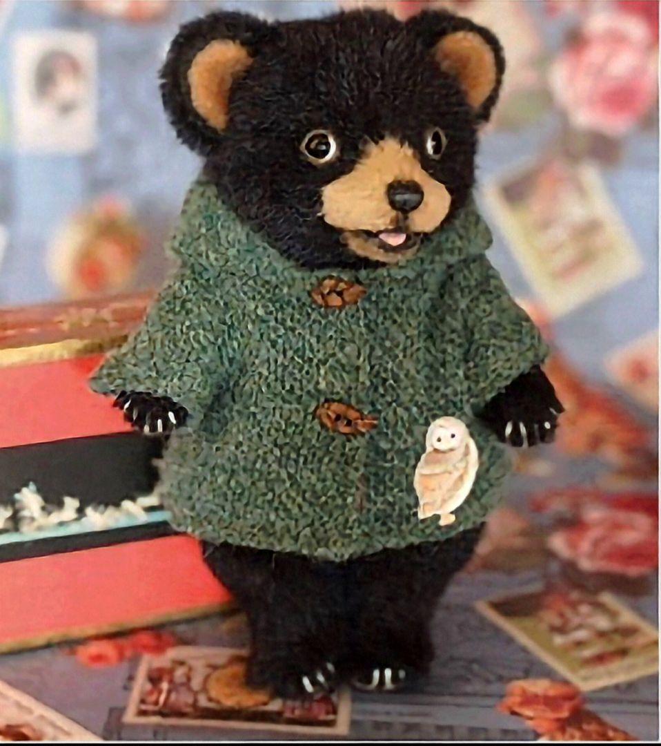 テディベアお座りツキノワグマ　手のリサイズ　keita bear ぬいぐるみ