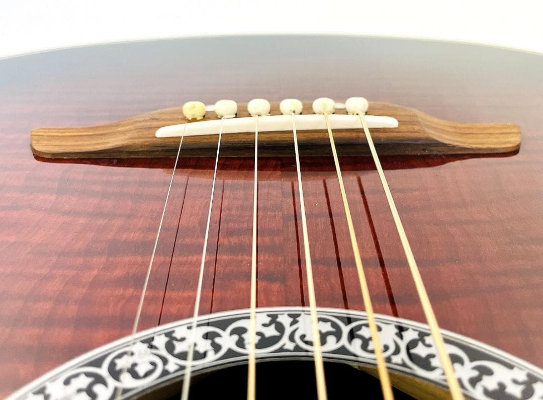 ARIA AMB-35S エレアコ 虎杢 フレイムメイプル ピエゾ搭載【整備品】