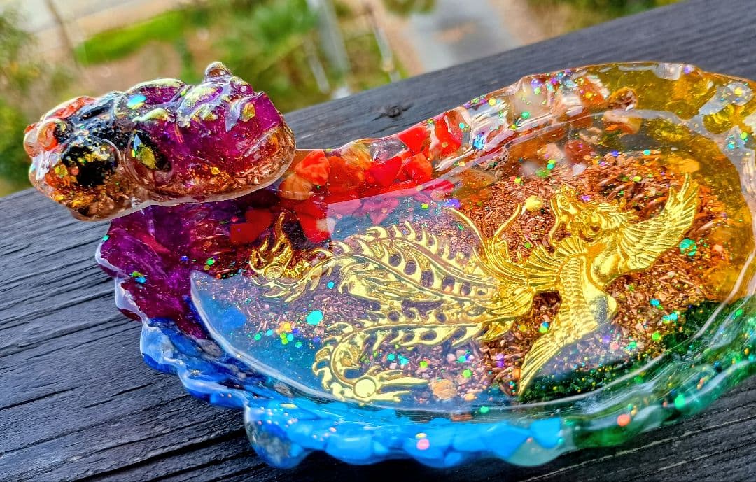 貔貅&CHAKRAカラー✧鳳凰のお皿✧オルゴナイト♥やまさま♥専用です