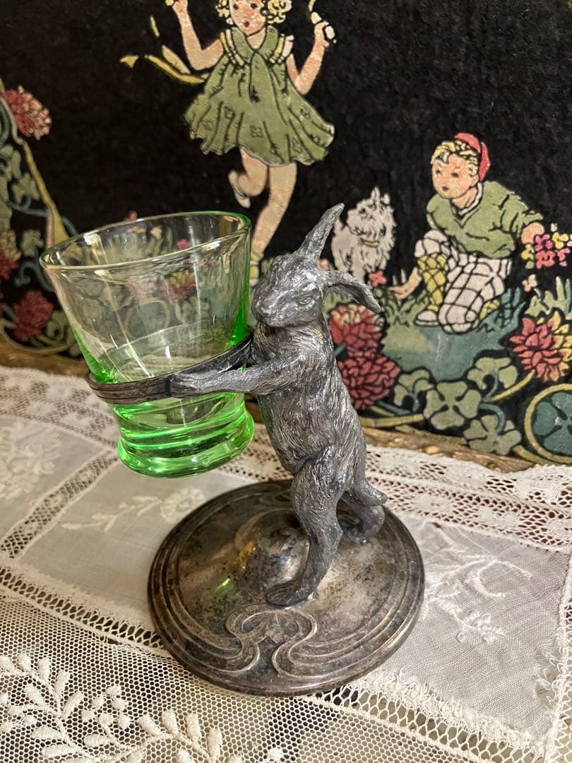 イースターウサギのグラススタンド　超絶レア