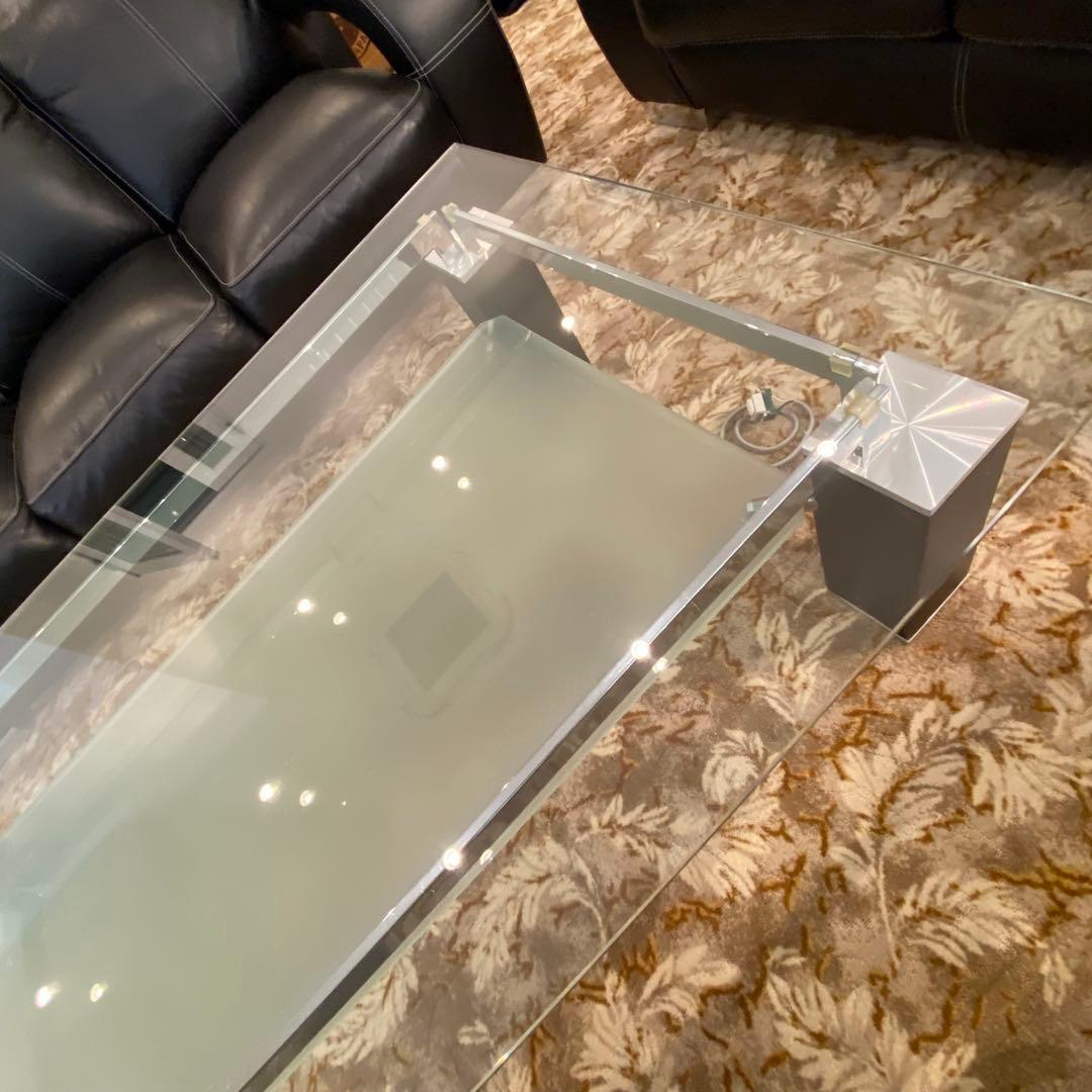 4点セットのバラ売り D 高級ガラステーブル 強化ガラス 幅140cm 応接室