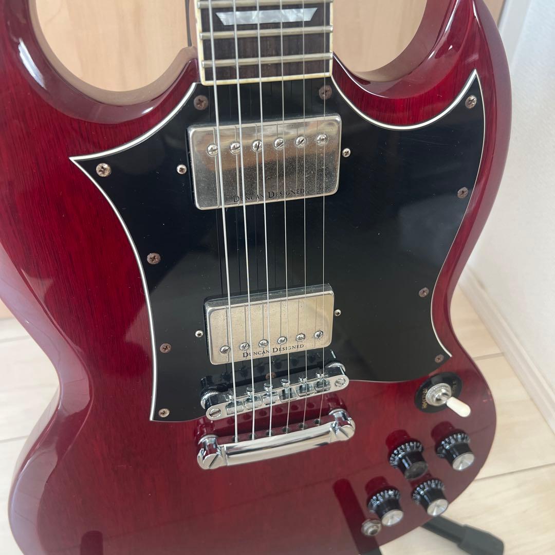 美品 グラスルーツ エレキギター Grass Roots G-SG Cherry