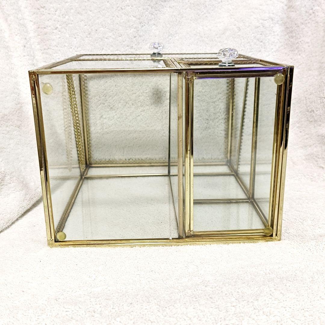 コスメボックス 収納 パール ゴールド アクセサリー