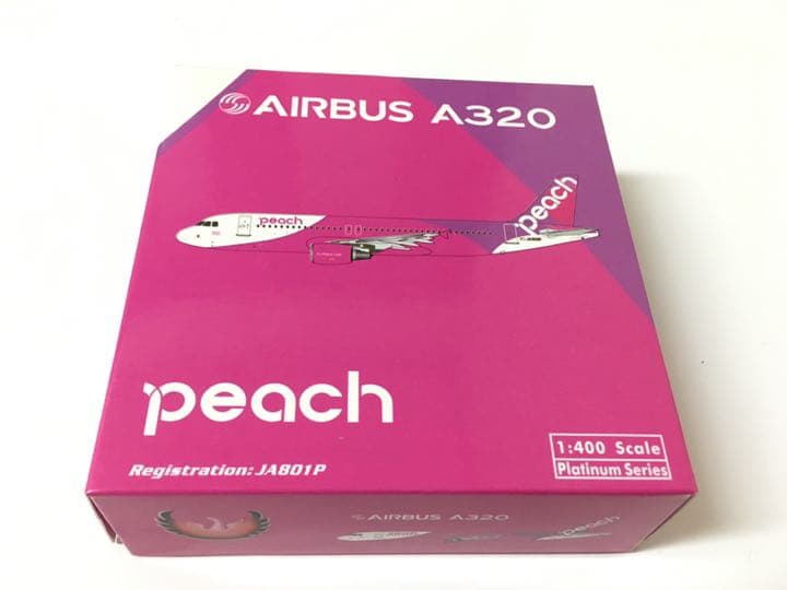 Phoenix 1/400 peach A320 ダイキャストモデル
