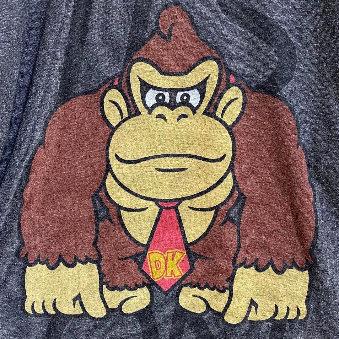 【希少★】Tシャツ　半袖　スーパーマリオ　ドンキーコング　M グレー