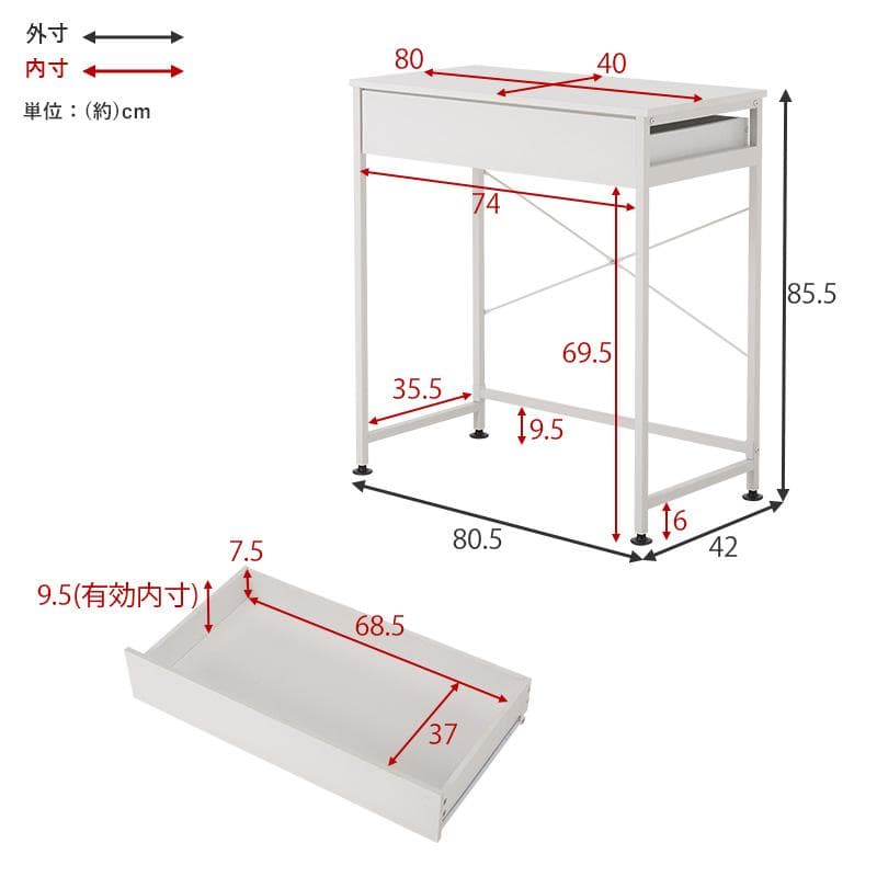 送料無料【新品】ごみ箱上ラック　引出し付き　シンプル収納　アウトレット