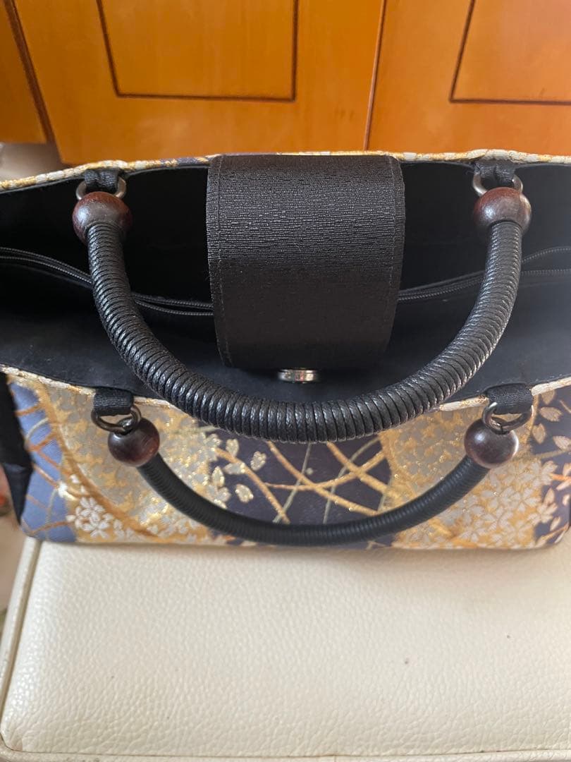 中古品　西陣織　帯リメイクバック