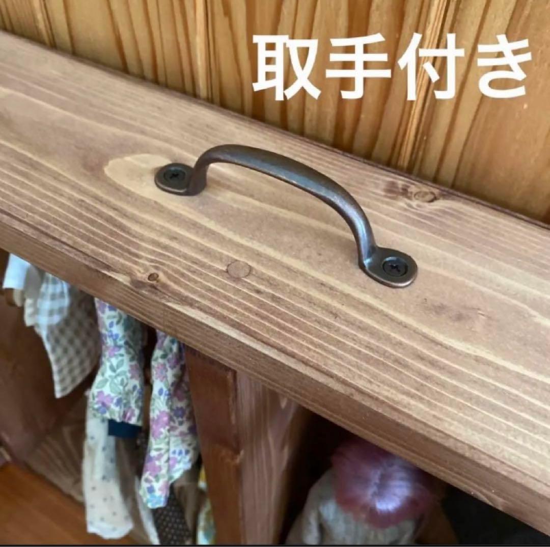 saya70de　人形用木製クローゼット　ハンドメイド　ブライスリカちゃん