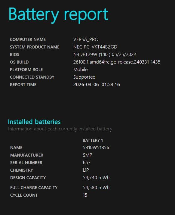 Windowsノート本体 NEC VersaPro VB-D PC-VKT44BZGD