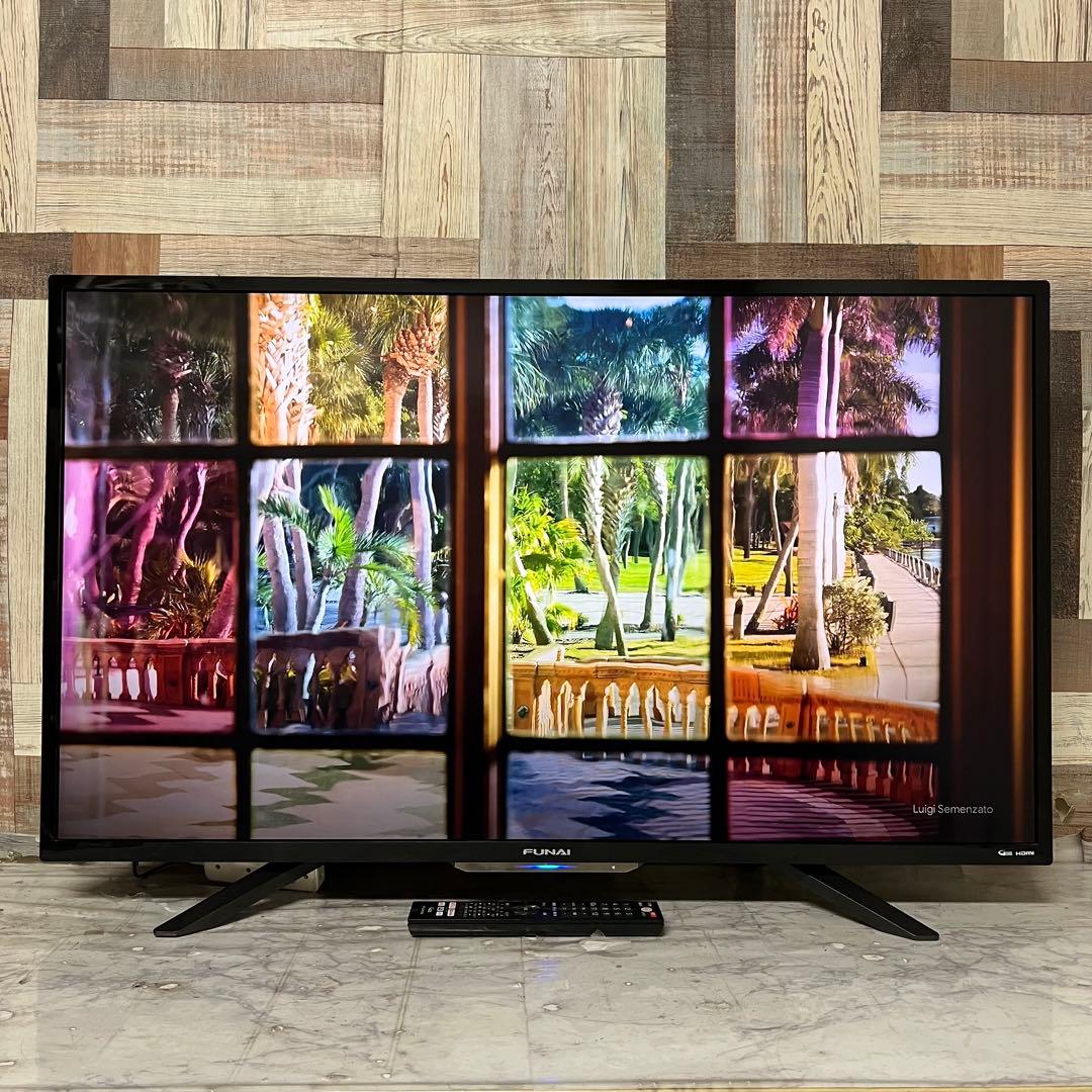 全国送料込❣️ハイスペックFUNAI43型4K録画機能内蔵TVネットアプリ視聴可能