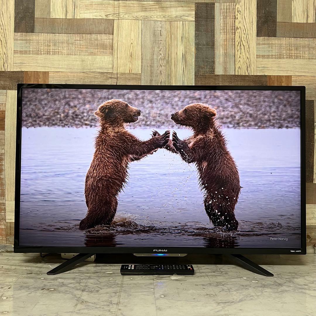 全国送料込❣️ハイスペックFUNAI43型4K録画機能内蔵TVネットアプリ視聴可能