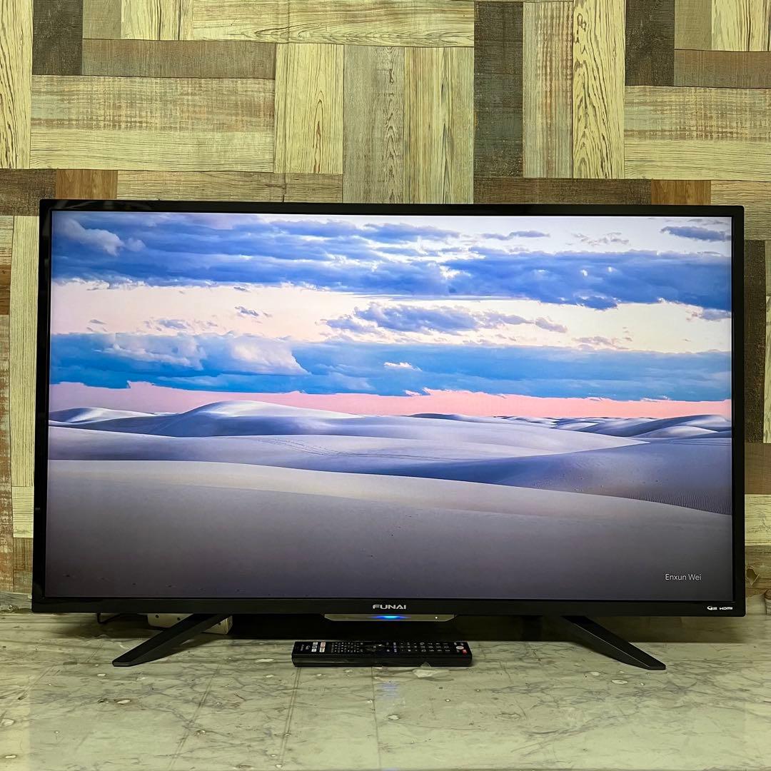 全国送料込❣️ハイスペックFUNAI43型4K録画機能内蔵TVネットアプリ視聴可能