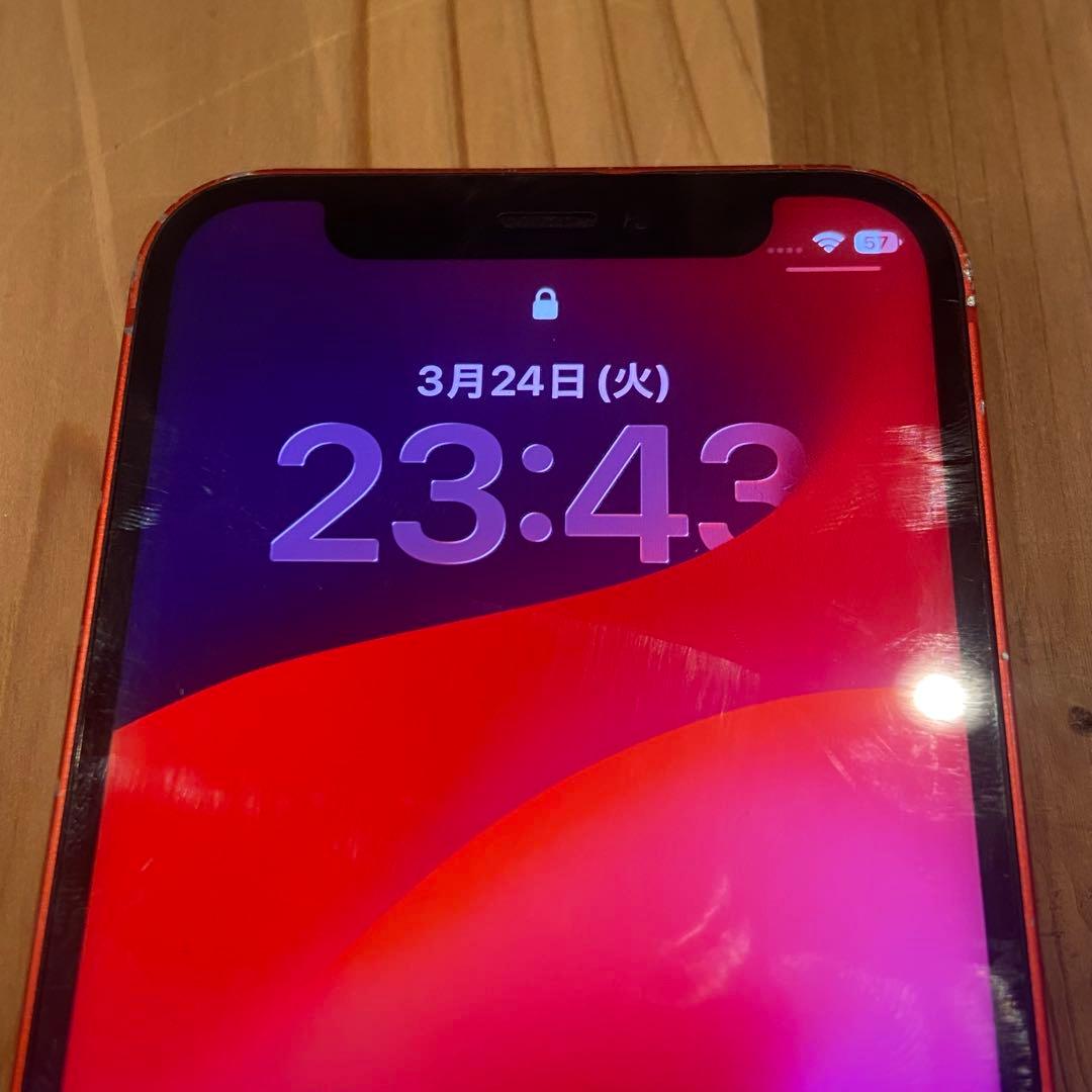 iPhone12 mini 64gb red 充電79% 初期化 SIMフリー