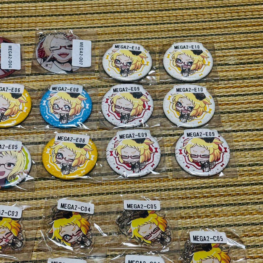 歌い手 mega ウェブポン 缶バッジ アクリルキーホルダー クリアチャーム 。