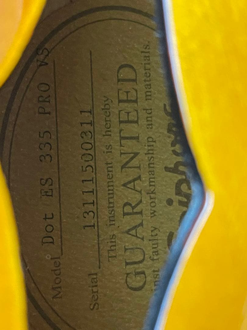 美品早い者勝ち！Epiphone Dot ES-335 PRO 2013年