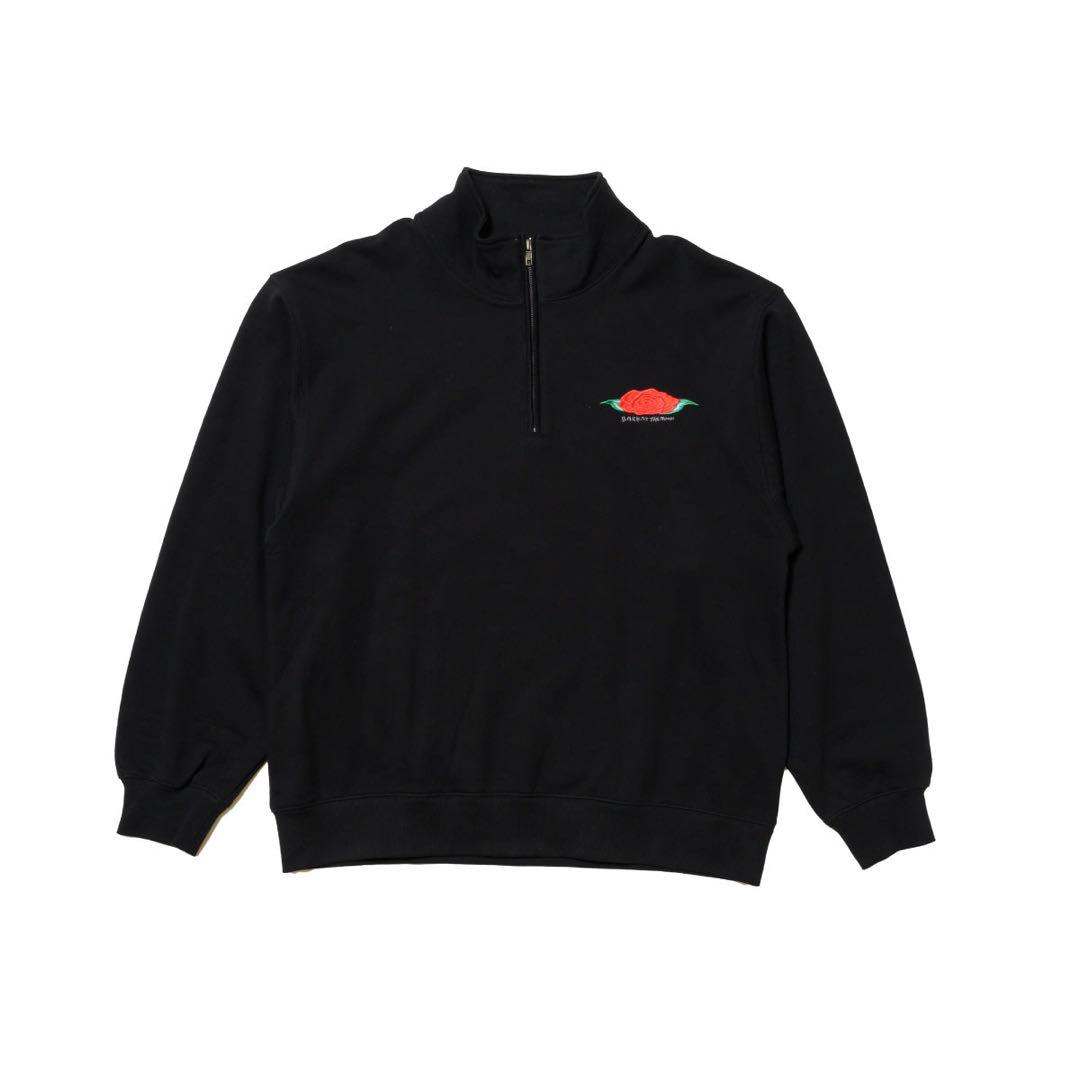 その他 flower half zip sweat shirts