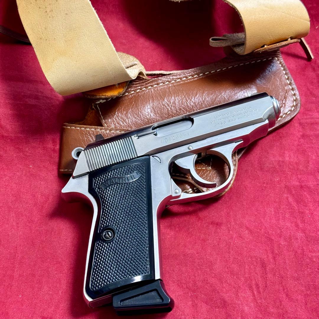 整備済 革製 ワルサーPPK/sなど小型オートマチック用 ショルダーホルスター