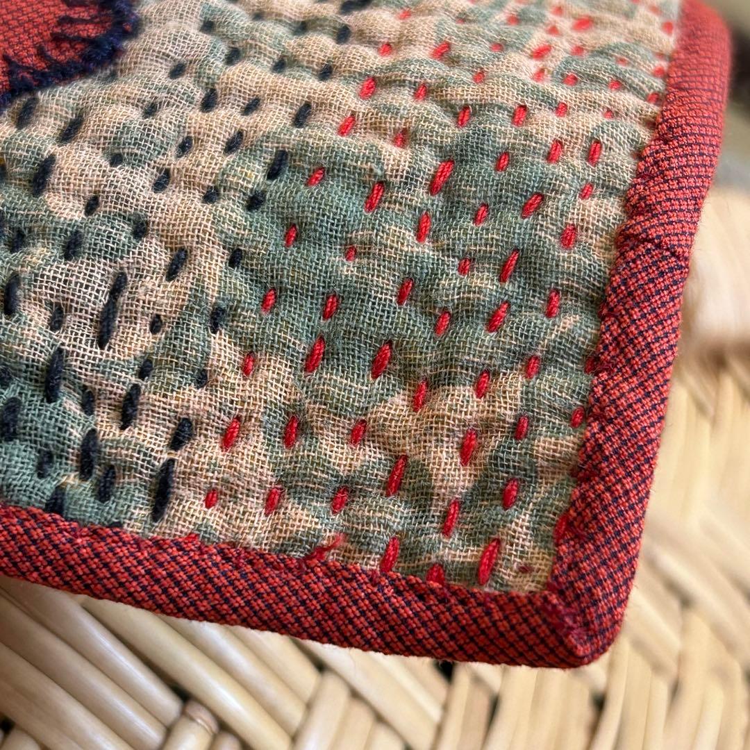 ラリーキルトのバスケットカバー＊ミナペルホネンハギレ＊マルチカバー