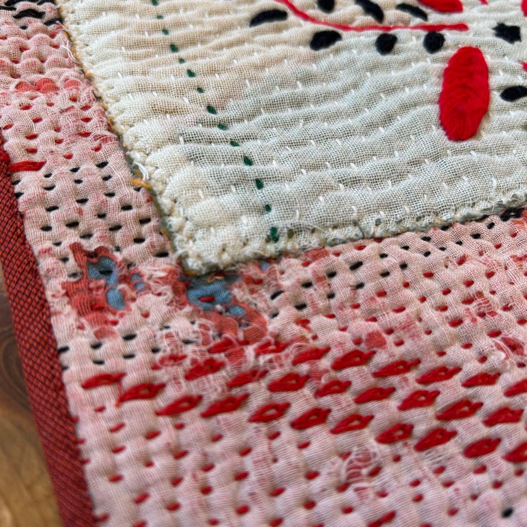 ラリーキルトのバスケットカバー＊ミナペルホネンハギレ＊マルチカバー