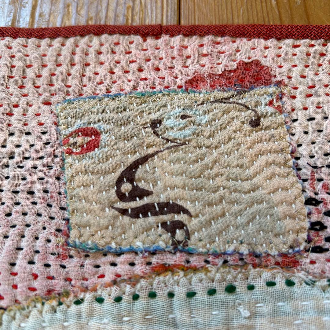 ラリーキルトのバスケットカバー＊ミナペルホネンハギレ＊マルチカバー