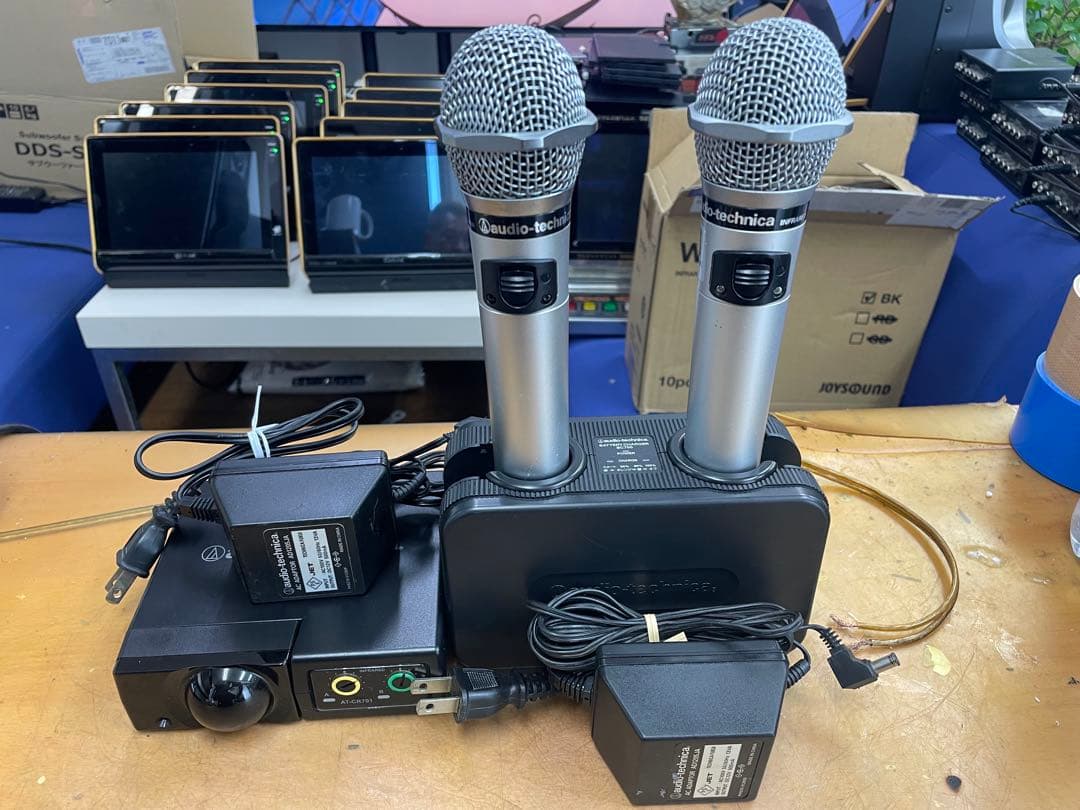 オーディオテクニカ赤外線ワイヤレスマイクセットCR700+CLM7000極上