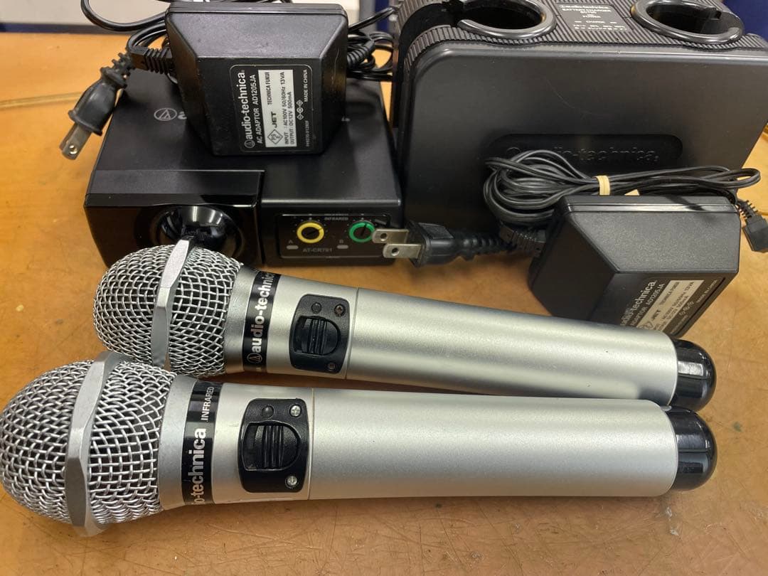 オーディオテクニカ赤外線ワイヤレスマイクセットCR700+CLM7000極上