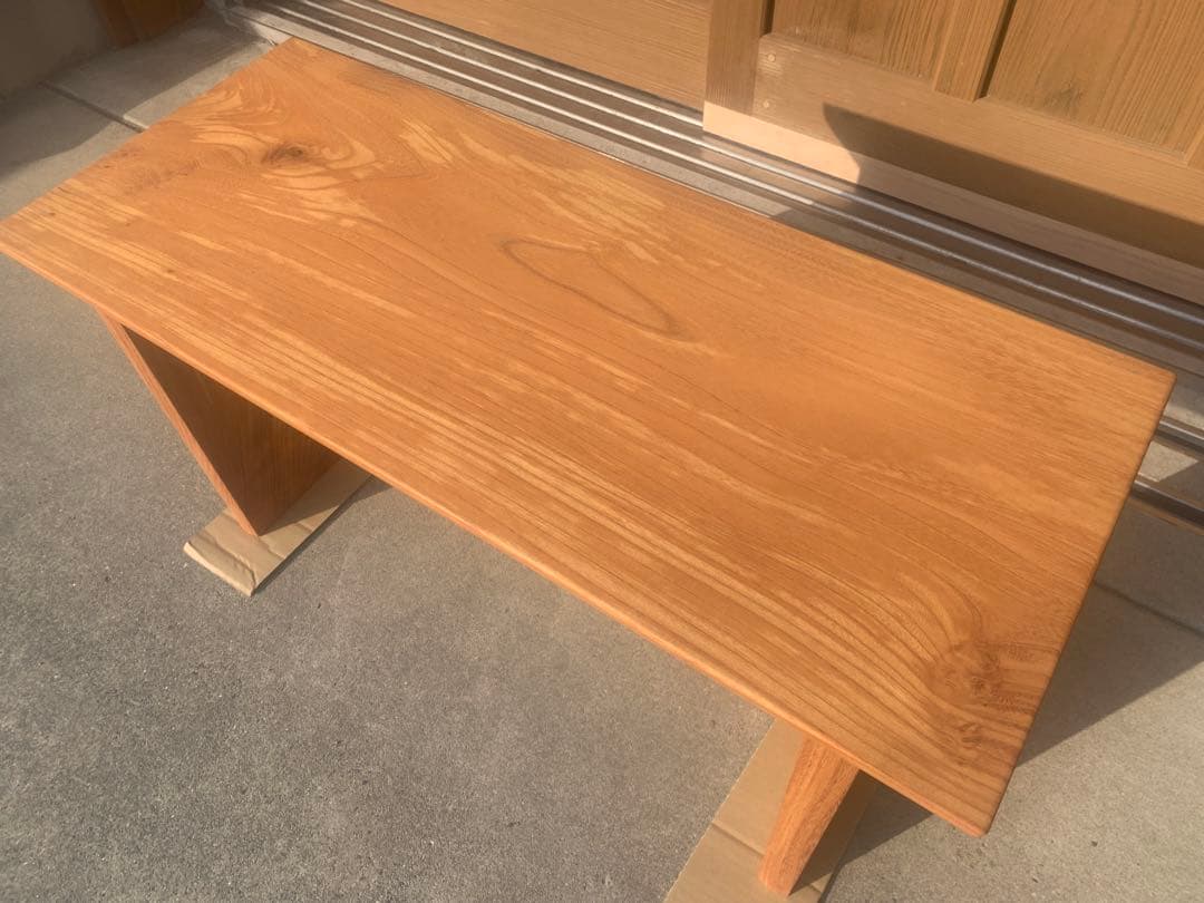 【MUKU】欅(ケヤキ)のベンチ，サイドテーブル