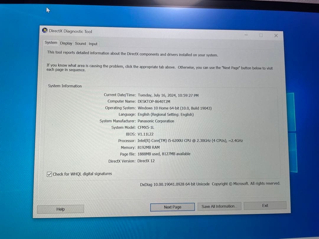 Panasonic CF-MX5 Let’s note