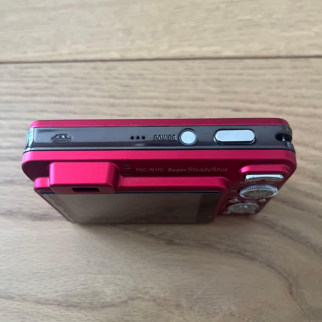 【ジャンク品】SONY Cyber-shot DSC-W170 レッド