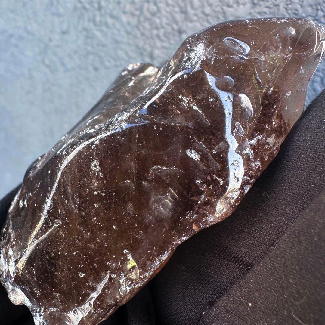 【金運☆魔除】レインボー☆スモーキークォーツ☆天然石フリーフォーム原石A1496