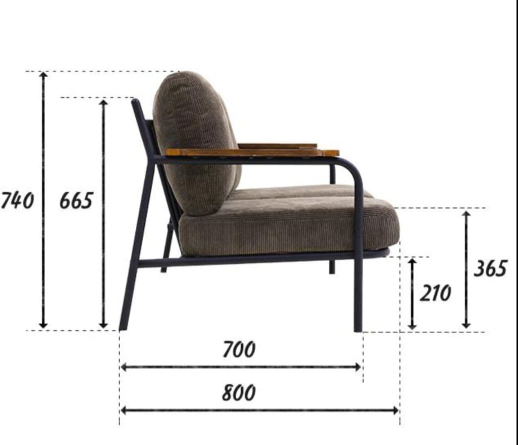 ソファ　2人掛け　コーデュロイ　sanctum 2