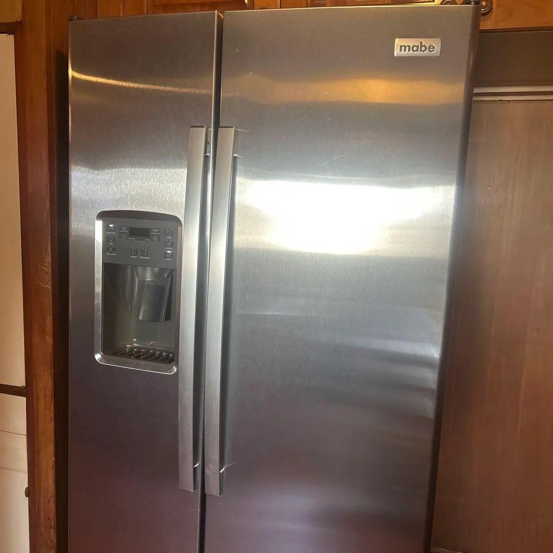 mabe マーベ　ステンレス冷蔵庫 両開き　MSM25GS/G 711L 送料込