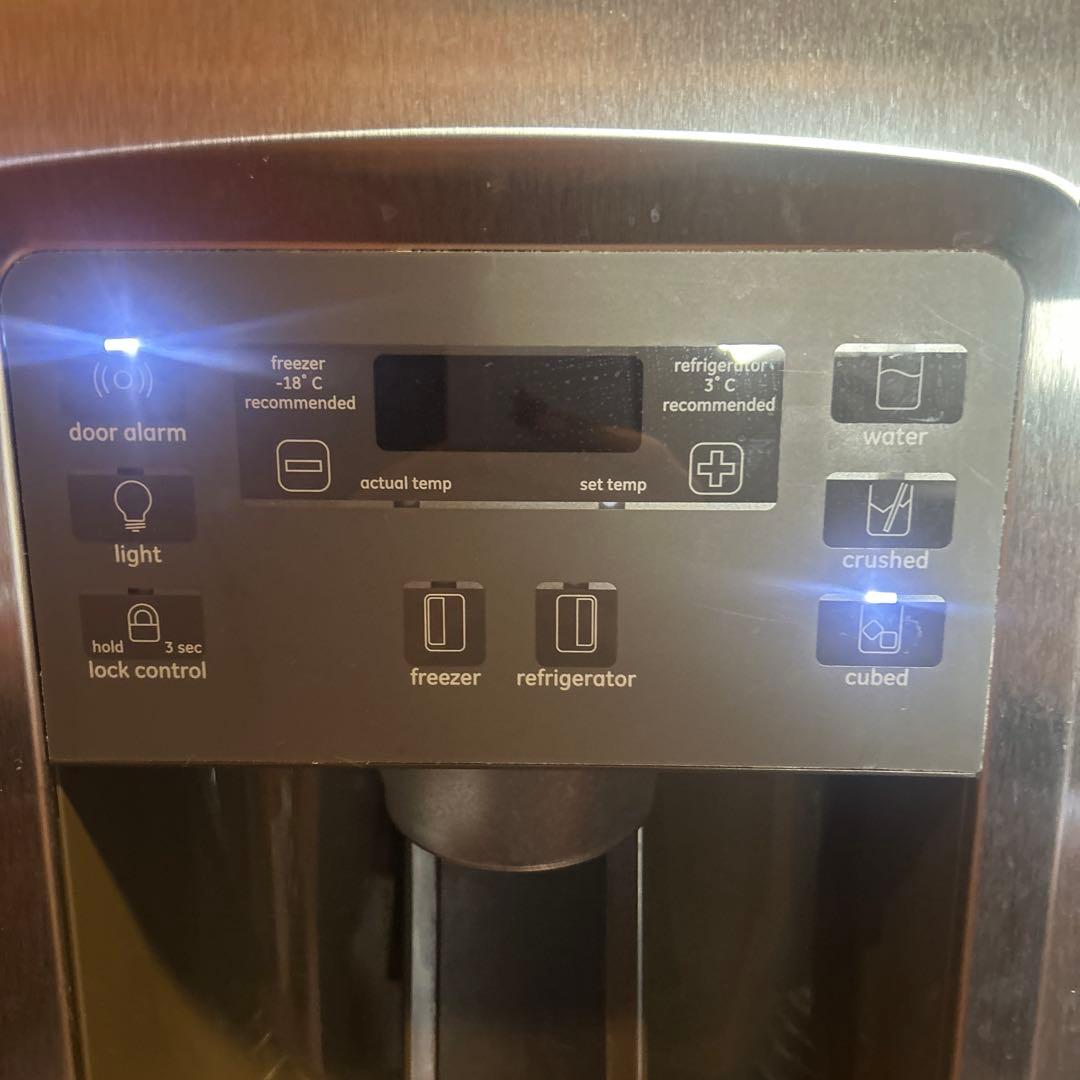 mabe マーベ　ステンレス冷蔵庫 両開き　MSM25GS/G 711L 送料込