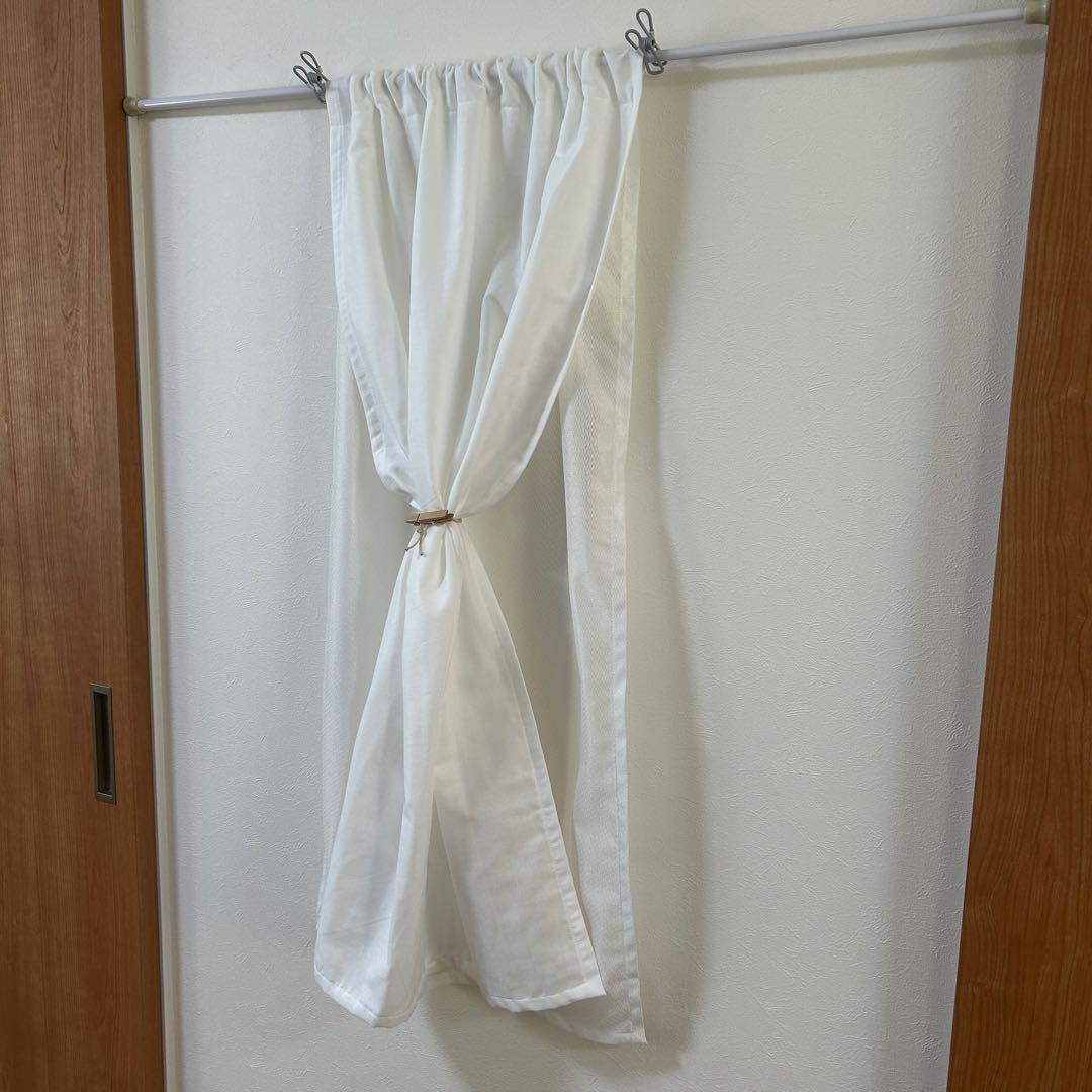 【NANA】二重カフェカーテン　ダブルガーゼ　ミラーレース　オーダー品