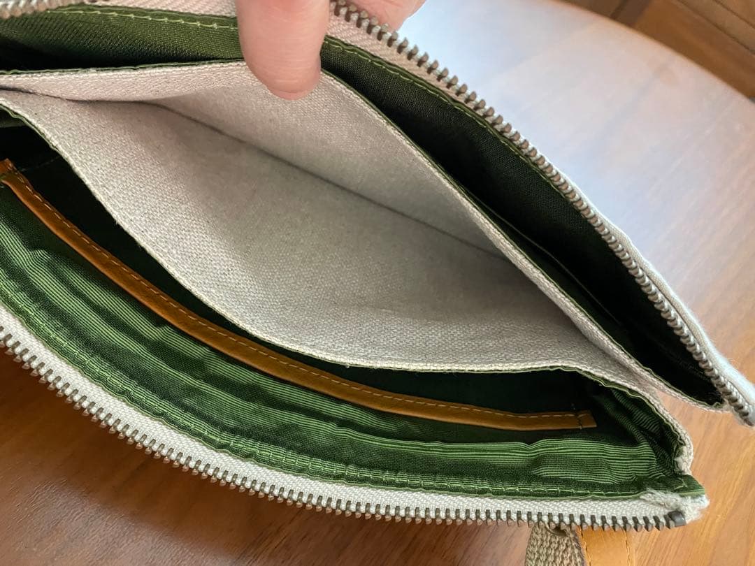 【美品】ミナペルホネン　サコッシュ　お財布ショルダー