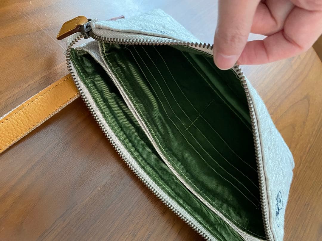 【美品】ミナペルホネン　サコッシュ　お財布ショルダー