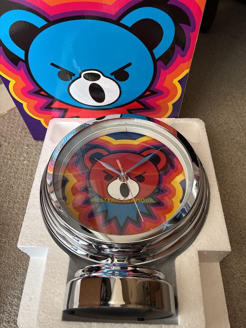 【新品】Hysteric glamourノベルティ✴︎ネオンライト付き置時計 ✴︎