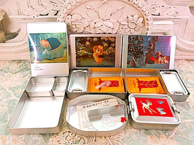 【未使用】昭和レトロ　お弁当箱　ディズニー　等　☆　アルマイト