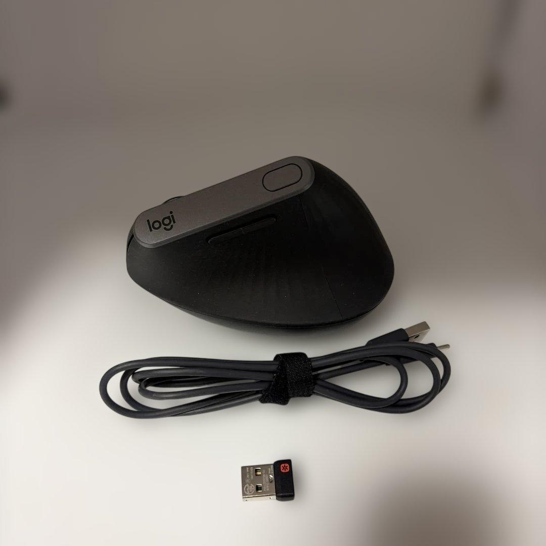 Logicool MX Vertical ワイヤレス マウス 箱・付属品￼ 有