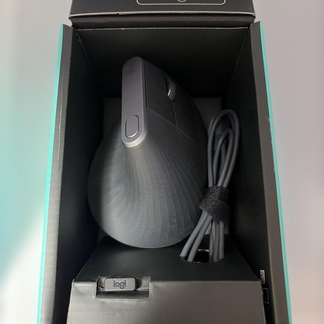 Logicool MX Vertical ワイヤレス マウス 箱・付属品￼ 有